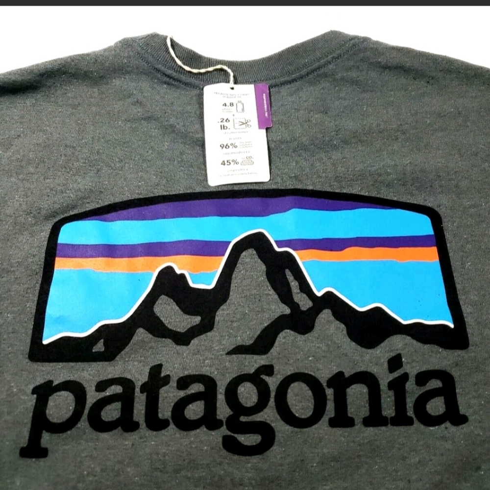 Patagonia Responsibili-Tee Men's Short Sleeve Graphic T Shirt Sz. S -Regular Fit